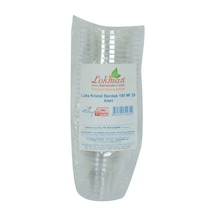 Lüks Kristal Bardak Sert Plastik Çay Kahve Su Otomat Bardağı 180 Ml 25 Li 1 Paket