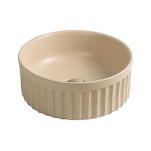 Ey-4715mk Mat Krem Tezgah Üstü Lavabo