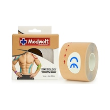 Medwelt Kinezyoloji Bandı 5cm X 5m Kinesiology Tape Spor Destek Bandı Elastik Kas Ve Eklem Bandı