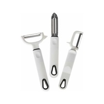 Elegancev Paslanmaz Çelik Bıçaklı Meyve Sebze Oyucu Soyacak 3'lü