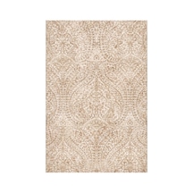 Kartela Halı Paisley Halı Kaymaz Taban Makinede Yıkanabilir Halı Bej - 200 X 300 Cm