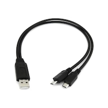 Micro Mikro USB Y Kablo Data Power Çevirici Dönüştürücü Adaptör