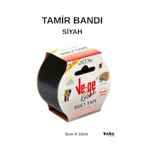 Vege -siyah- Tamir Yalıtım Bantı , Duct Tape Tamir, Hobi, Ağır Ambalaj - 5cm X 10mt - 680256998