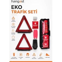 Eko Trafik Seti 7 Parça - 1 Kg Yangın Söndürme Tüpü, 2 Reflektör, İlk Yardım Seti, Çekme Halatı, Boyunluk Ve Takozlu Araç Güvenlik Seti