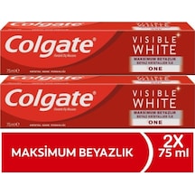 Colgate Visible White One Maksimum Beyazlık Diş Macunu 75 ML x 2
