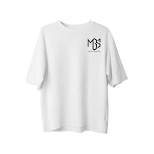 The Mgs Collective Rise Again Carpet Oversize Baskılı Unisex Beyaz T-shirt