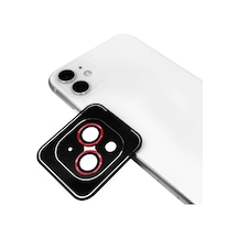 Noktaks - İphone Uyumlu İphone 14 - Kamera Lens Koruyucu Safir Parmak İzi Bırakmayan Anti-reflective Cl-11 - Kırmızı