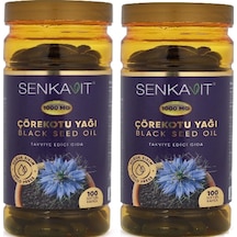 Senkavit 1000 MG Bitkisel Çörekotu Yağı Bitkisel Gıda Takviyesi 2 x 100 Kapsül