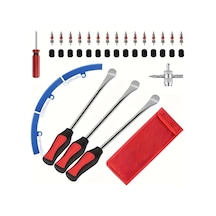 Boatshop1 1 Set 39 Parçalı Lastik Çıkarma Takımı Motor Lastikçi Kasnak Koruyucu Vanalı