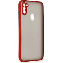 Newface Samsung Galaxy A11 Kılıf Montreal Silikon Kapak - Kırmızı