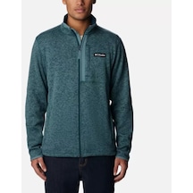 Columbia Sweater Weather Erkek Tam Fermuarlı Polar Üst Yeşil Ao9710-414 001