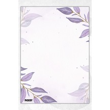 A5 Çiçek Bloknot Çizgisiz Defter - 50 Yaprak - Memopad - Notepad - Not Defteri - Not Kağıdı - 1963 Çok Renkli