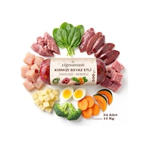 Kırmızı Ve Beyaz Etli Tahılsız Barf Köpek Maması 12 Kg - 500 G X 24
