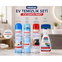Premium Ev Temizlik Seti 4'lü -domol Wc Köpüğü + Cam Temizleyici + Fırın Temizleyici + Dr. Beckmann
