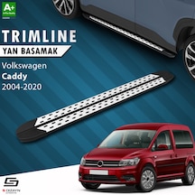 S-dizayn Vw Caddy 3 Uzun Şase Trimline Gri Yan Basamak 225 Cm 200