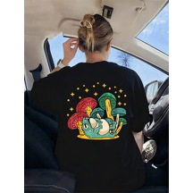 Noıssey Urban Pop Graphic Kadın Tişört Koleksiyonukod 5542 Siyah