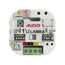 Audio 001801N Akıllı Ev Sistemi Anahtar Arkası 1 li Lamba Modülü