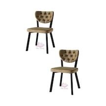 Simge Metal Sandalye Renkli Ayak 2 Li Set Cafe,restaurant,mutfak,salon,yemek Odası Sandalyesi 001