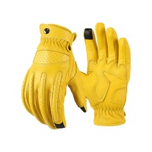 Xl Sarı Motorcu Çift Eldiveni - Dokunmatik Ekranlı, Spreyli, Sporcu Kolluk, Deri Eldiven, Sıcak Tutucu, Dayanıklı, Gripli