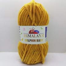 Himalaya Dolphin Baby Kadife Örgü Ipi 80330 - Hardal Sarısı