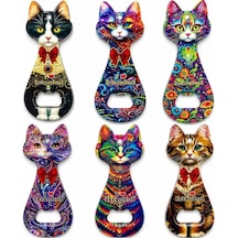 Kedi Tasarımı İstanbul Temalı Buzdolapı Süsü Magnet Alk5408 Standart