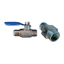 Su Arıtma Metal Hat Alma Aparatı 3/8'' + Küresel Vana 6 MM