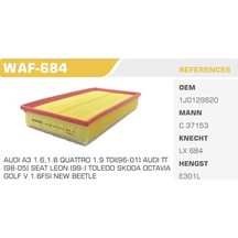 Wınkel Waf-684 Hava Filtresı Golf IV  Bora / A3 Tt / Toledo II Leon / Octavia 1.6 1.8 1.8T Agu Akl Agn Bfq