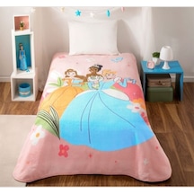 Taç Lisanslı Battaniye Princesses Fun Together Tek Kişilik