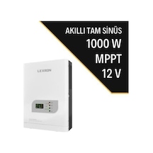 Lexron 1KW 1000 W Watt Mppt 12v Tam Sinus Akıllı İnverter
