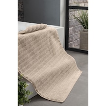 Buççin Online Mağaza Neşe Home Wave 50x75 Cm Ayak Havlusu Bej %100 Pamuklu, Yumuşak Ve Emici Pamuklu Ayak Havlusu Tekil Çok Renkli