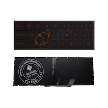 Msı Gs65 Stealth 9se-1476tr Msi Notebook Klavyesi-siyah-tr-ışıklı-kırmızı Tuş