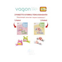 4'lü Saç Toka Seti Önce Birleştir,sonra Tak 2 Paket 4 Adet Gönderilir Yapı Toka Seti Ff 7101-7123
