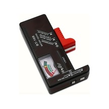 Oldfriend Renkli Göstergeli Pil Test Cihazı - Aa Aaa C D 9v 1.5v Düğme Pilleri Evrensel Volt Test Aleti Siyah 1 Adet