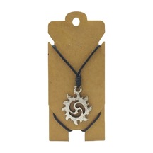 Unisex Koton İp Askılı Ve Gümüş Antik Kaplamalı Tribal Kolye - Kgkk-29 Çok REnkli