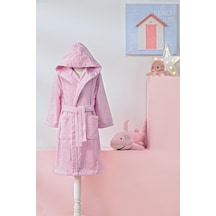 Özdilek Girl Unicorn Kapüşonlu Kadife Çocuk Bornozu 9/10 Yaş Pembe