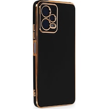 Xiaomi Poco X5 5g Kılıf Volet Luxury Seri Kamera Korumalı Silikon Kapak Siyah