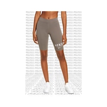 Nike Women's Mid Rise Bike Shorts Vizon Kahveregi Biker Şort Tayt