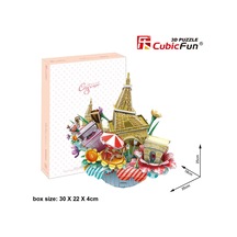 Cubic Fun 3D 74 Parça Puzzle Paris Şehir Kompozisyonu