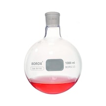 Borox Cam Balon 1000 Ml - Dibi Yuvarlak - Şilifli 29/32