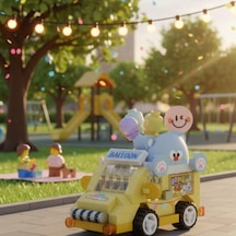 Mey İthalat Lz-8639 Balon Arabası 160 Parça Block Oyuncak-mini Poşet