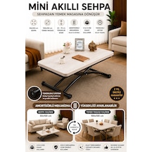 Akıllı Sehpa Mini Juppo Çalışma Masası Yemek Masası Yer Sofrası Çok Amaçlı Lizbon