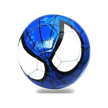 Spiderman - Mavi - Dikişli Renkli Küçük Futbol Topu