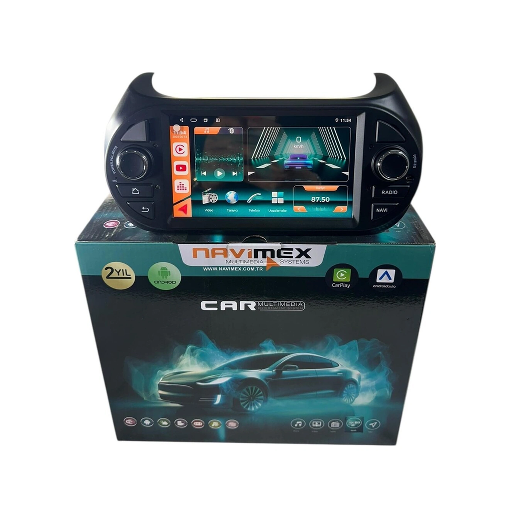 Fiat Fiorio-nemo-bipper Navimex 4-64 Fanlı Profesyonel Tam Oem 7"
