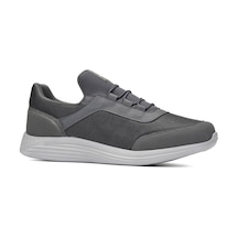 Günlük Erkek Yetişkin Sneaker Büyük Numara Spor Ayakkabı Lastik Bağcıklı Rahat Esnek 110c Füme