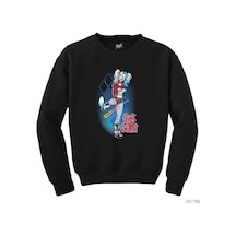 Suicide Squad Harley Quinn Sick Girl Siyah Sweatshirt
