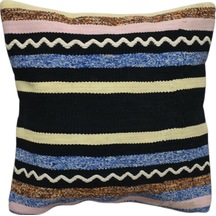 Zehra Abla Halı Yeni El Dokuma Dekoratif Kilim Kırlent Yastık Kılıfı 6039