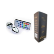 Lilitu Shop Kumandalı Led Işıklı Küçük Boy Çelik Anal Plug