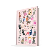 Deffter Summer Cats Cool Cats 14x20 Çizgili Defter