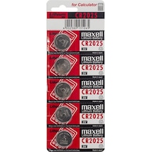 Maxell CR2025 3V Lityum Kartela Düğme Pil 5'li