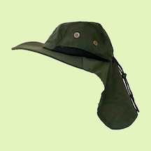 Haki Renkli Ayarlanabilir Özellikli Outdoor Bahçe - Safari Şapkas